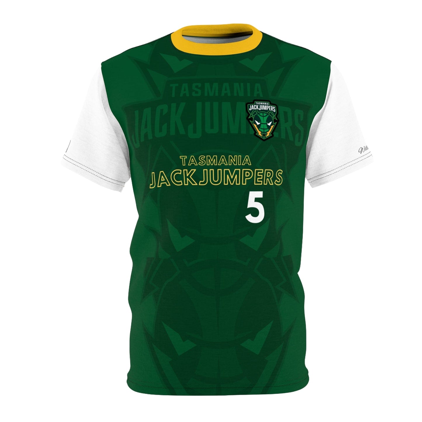 Printify All Over Prints Black stitching / 4 oz. / S William's Sports Jersey - Tasmania Jackjumpers Team Shirt