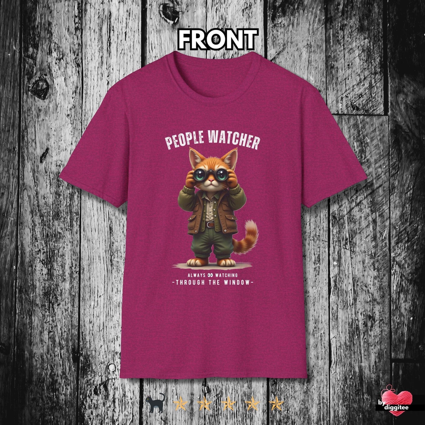 Printify T-Shirt Antique Heliconia / S People Watcher II 👀 T-Shirt