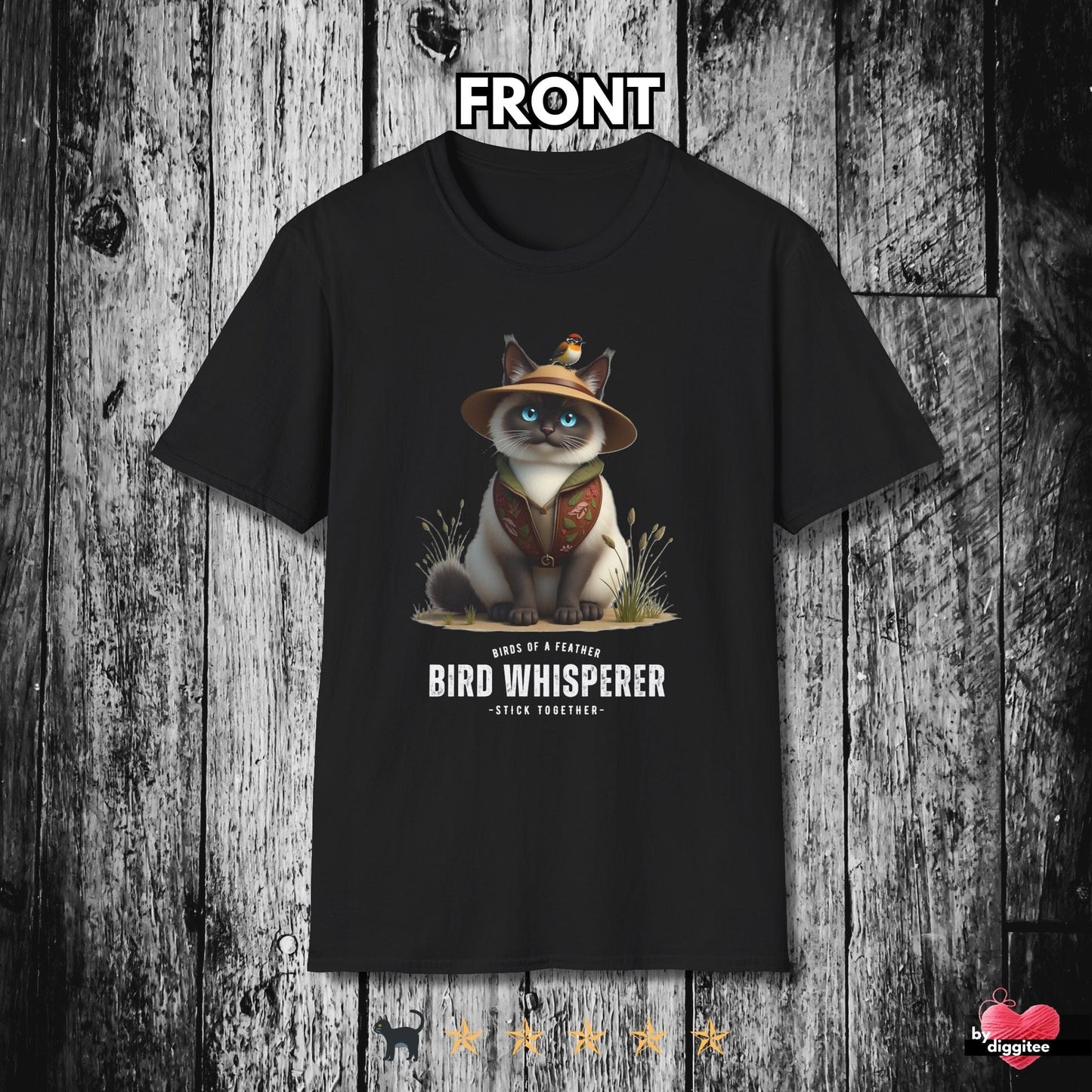Printify T-Shirt Black / S Bird Whisperer 🐦⬛ T-Shirt