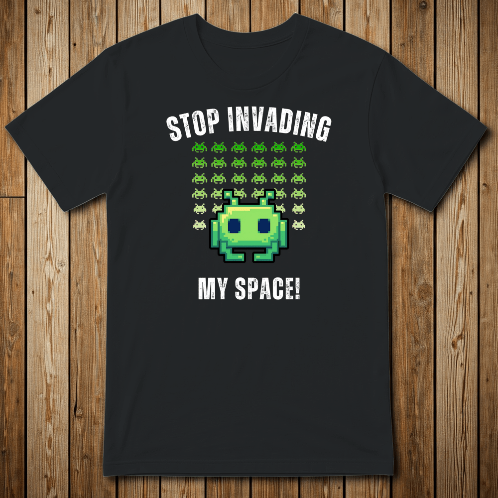 Printify T-Shirt Black / S SPACE INVADER Test