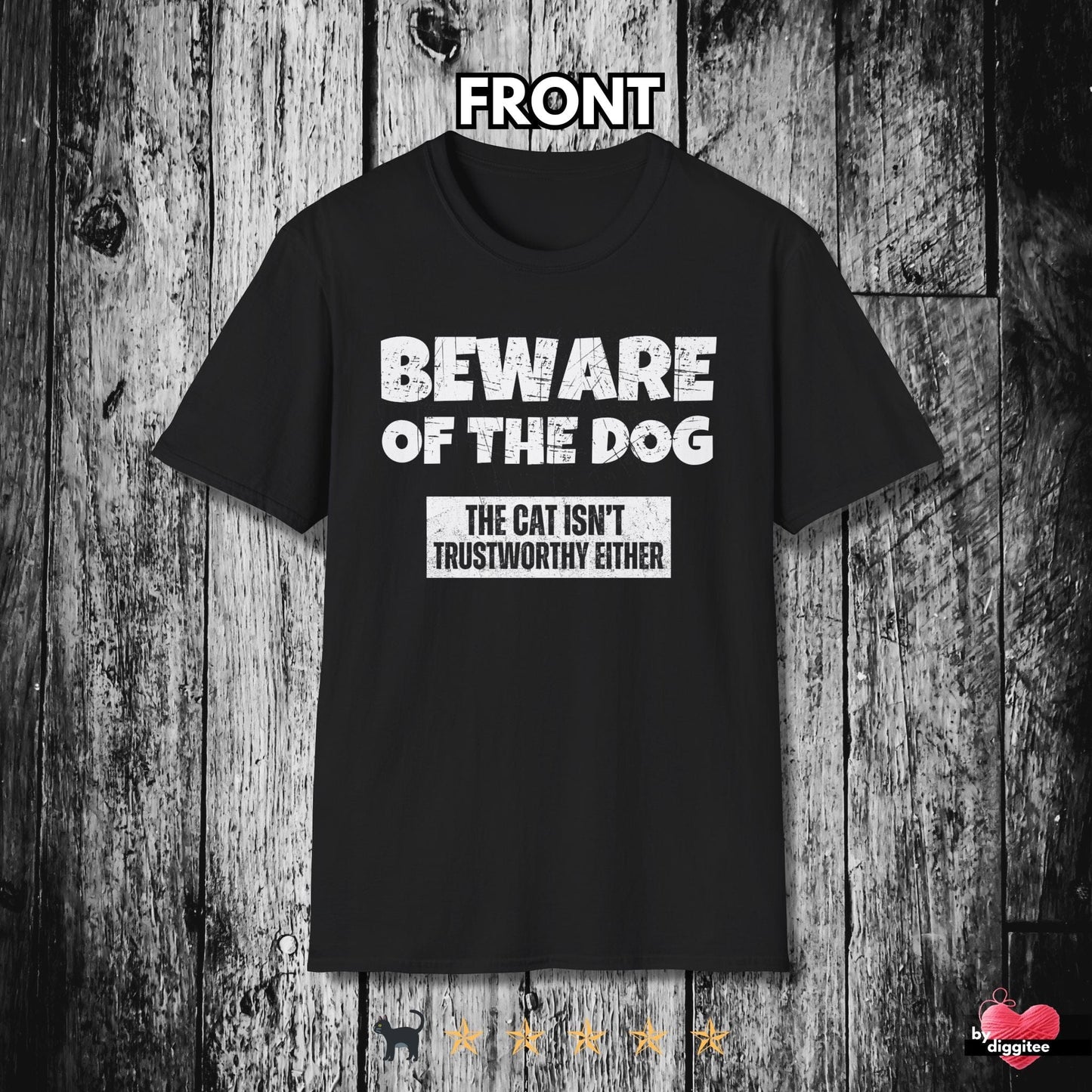 Printify T-Shirt Black / XS Funny Pet Lovers T-Shirt