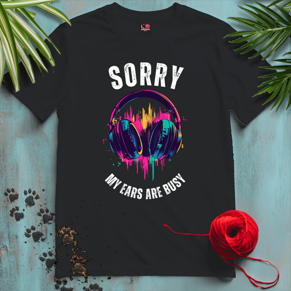 Printify T-Shirt Black / XS HEADPHONES II