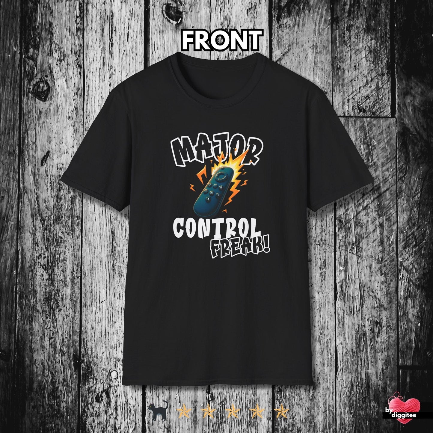 Printify T-Shirt Black / XS (REMOTE) CONTROL ๐บ FREAK Unisex T-shirt