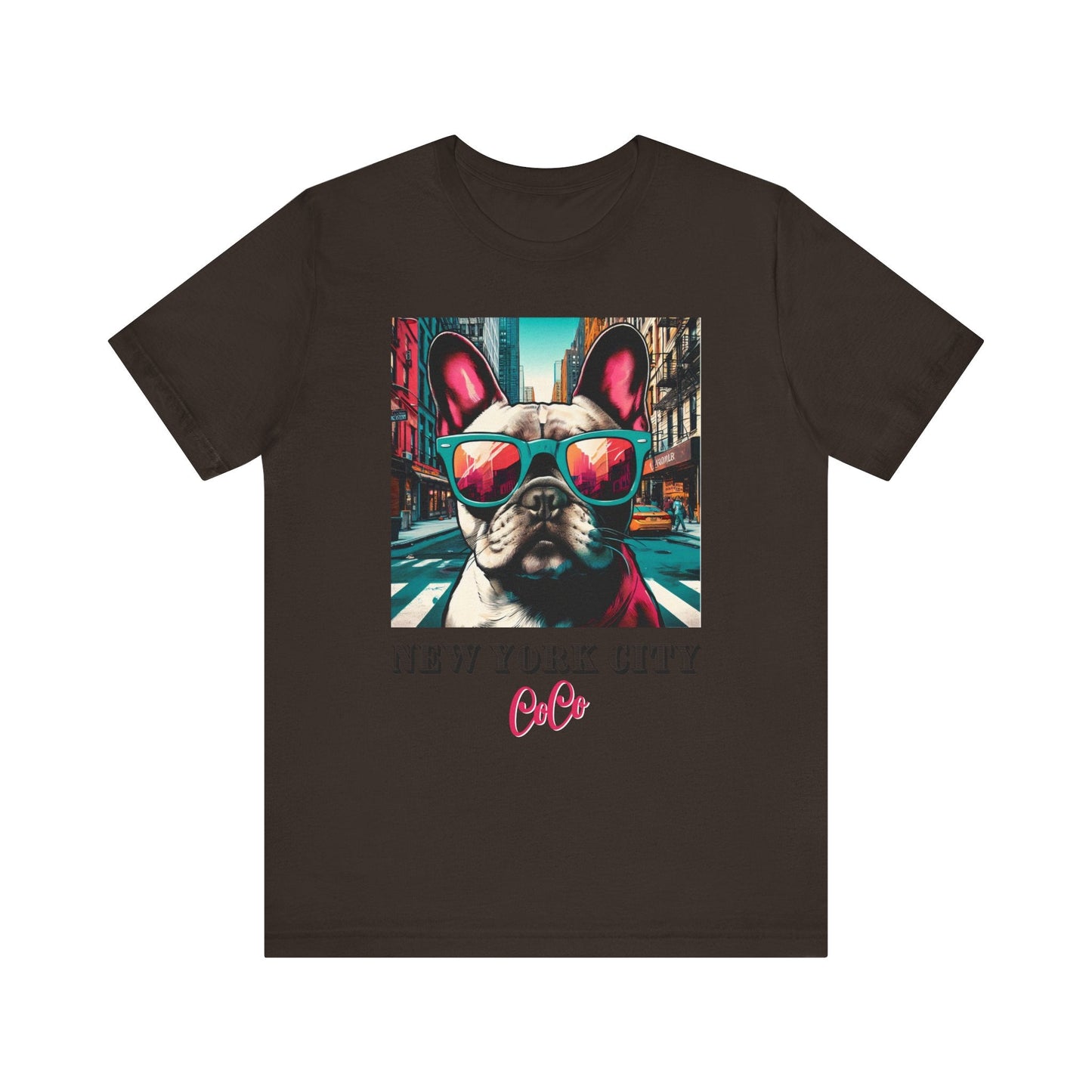 Printify T-Shirt Brown / XS CoCo's NYC Short Sleeve Tee