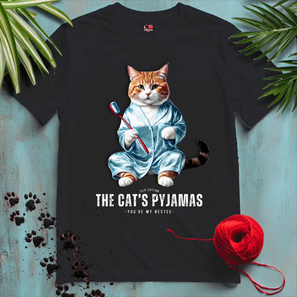 Printify T-Shirt CATS-PAJAMAS 😴 BEST NIGHTEE | Lifestyle Cats Collection