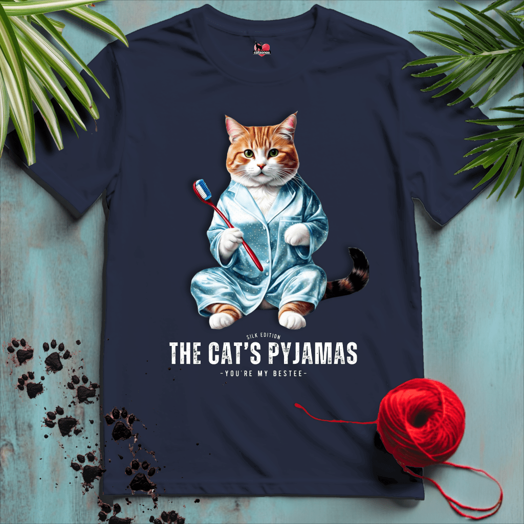 Printify T-Shirt CATS-PAJAMAS 😴 BEST NIGHTEE | Lifestyle Cats Collection
