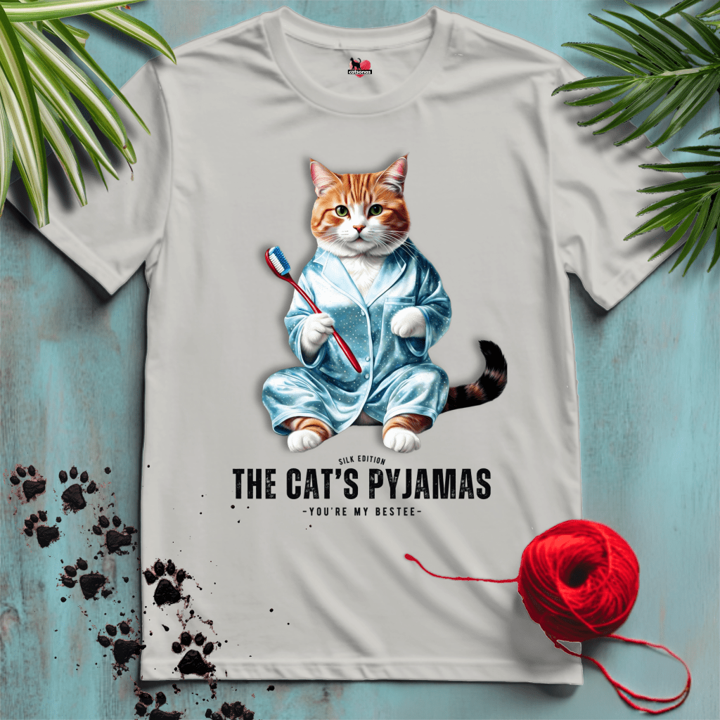 Printify T-Shirt CATS-PAJAMAS 😴 BEST NIGHTEE | Lifestyle Cats Collection