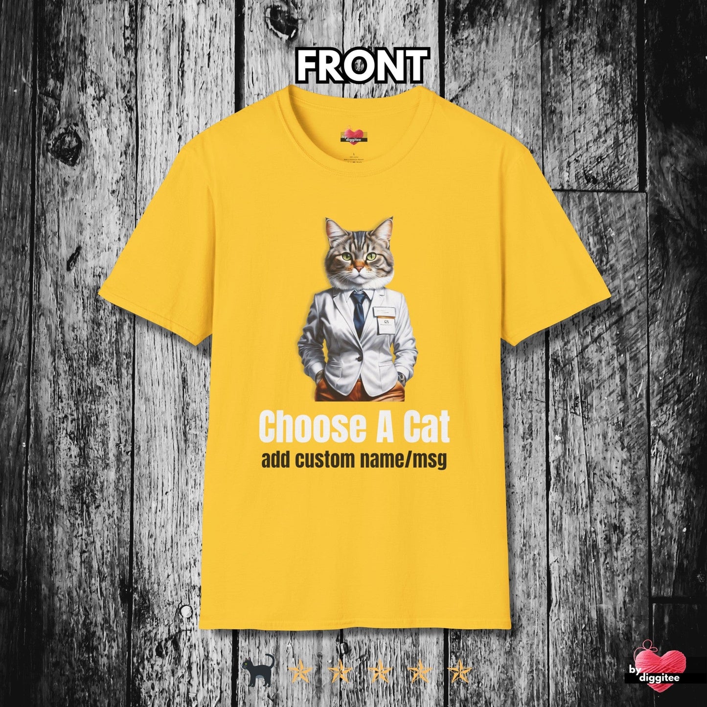 Printify T-Shirt Daisy / S Fully CUSTOM CAT 🎨🖍️✍️