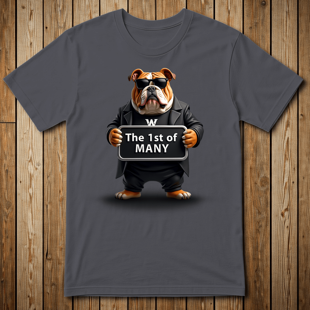 Printify T-Shirt Dark Heather Grey / M WeSCALE ⭐️ Bulldog 🦴