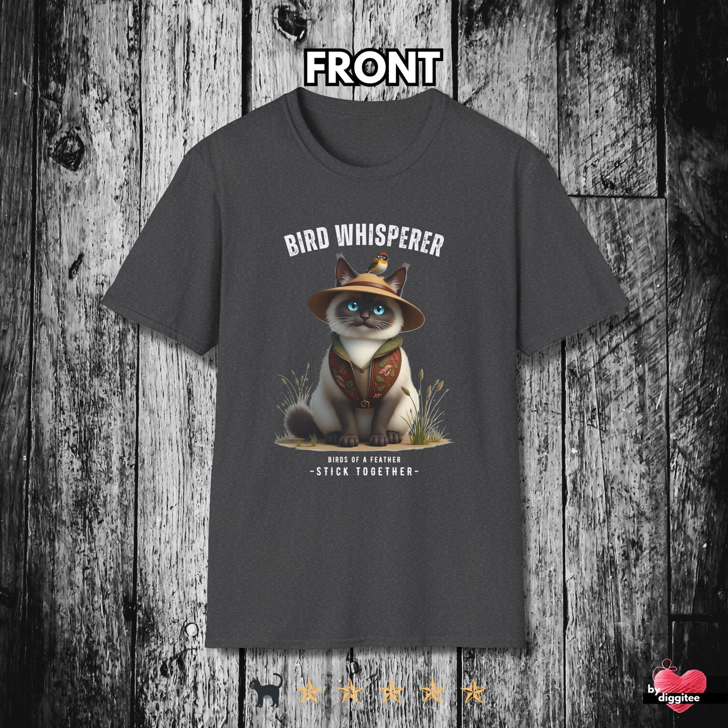 Printify T-Shirt Dark Heather / S Bird Whisperer II 🐦⬛ T-Shirt