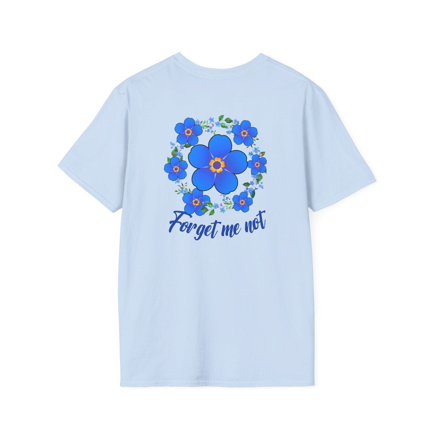 Printify T-Shirt Forget Me Not Floral Softstyle T-Shirt
