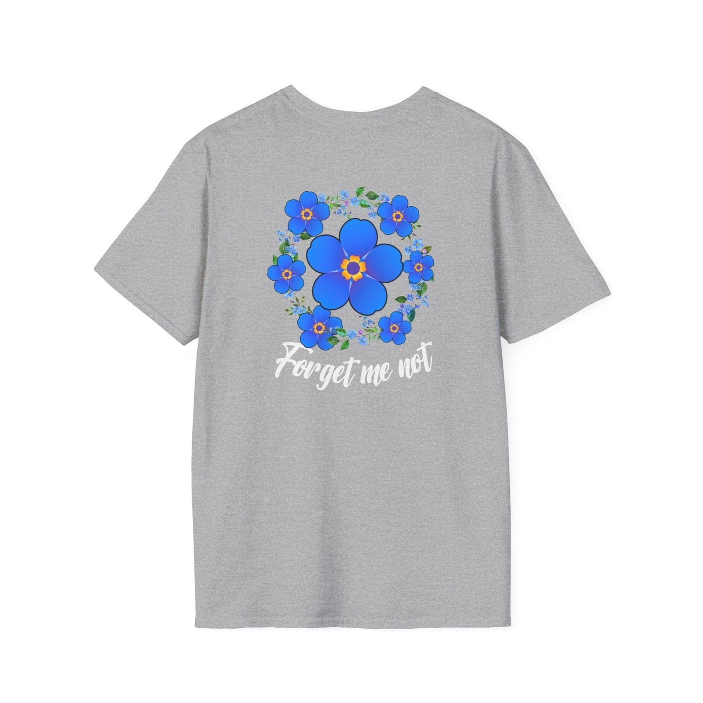 Printify T-Shirt Forget Me Not Floral Softstyle T-Shirt