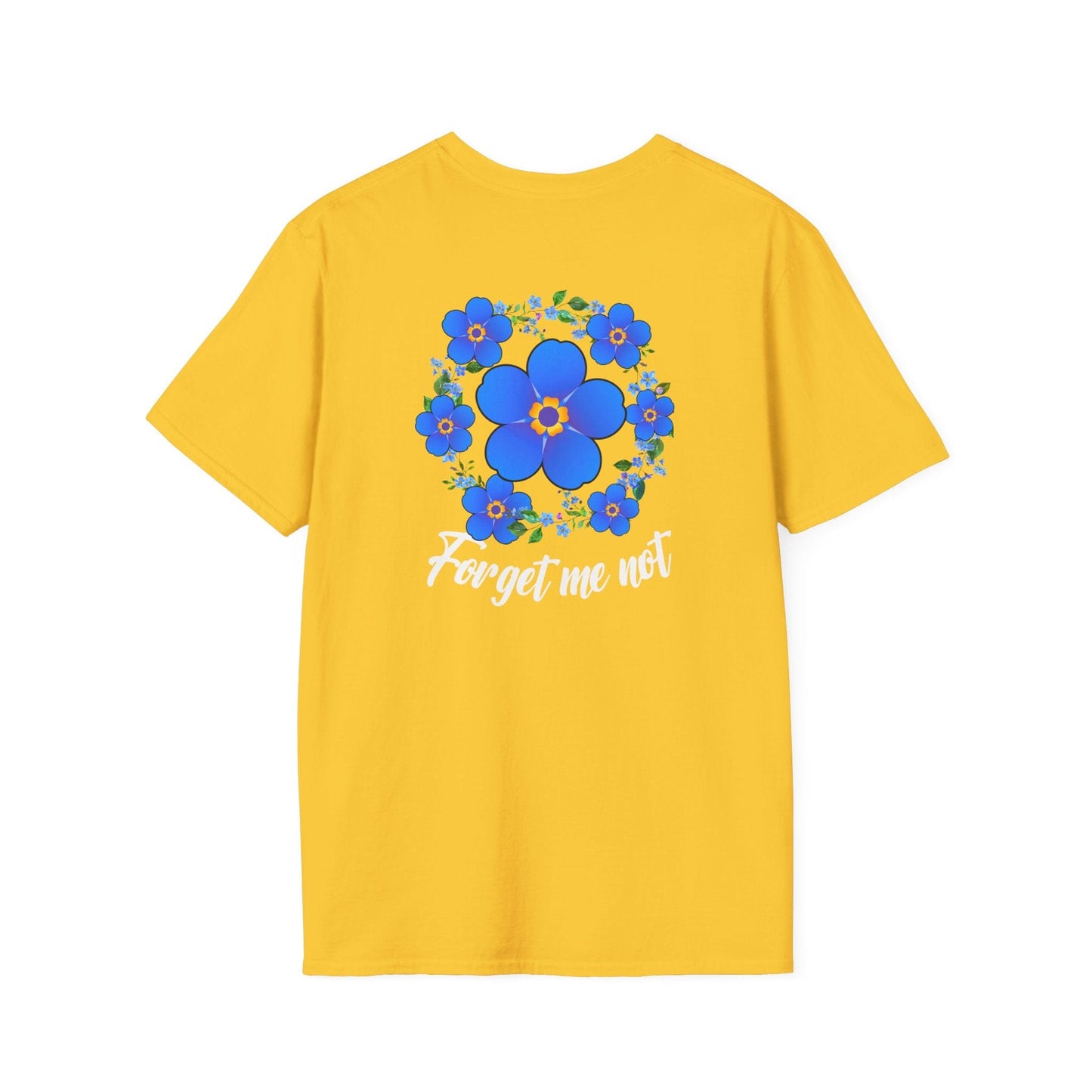 Printify T-Shirt Forget Me Not Floral Softstyle T-Shirt