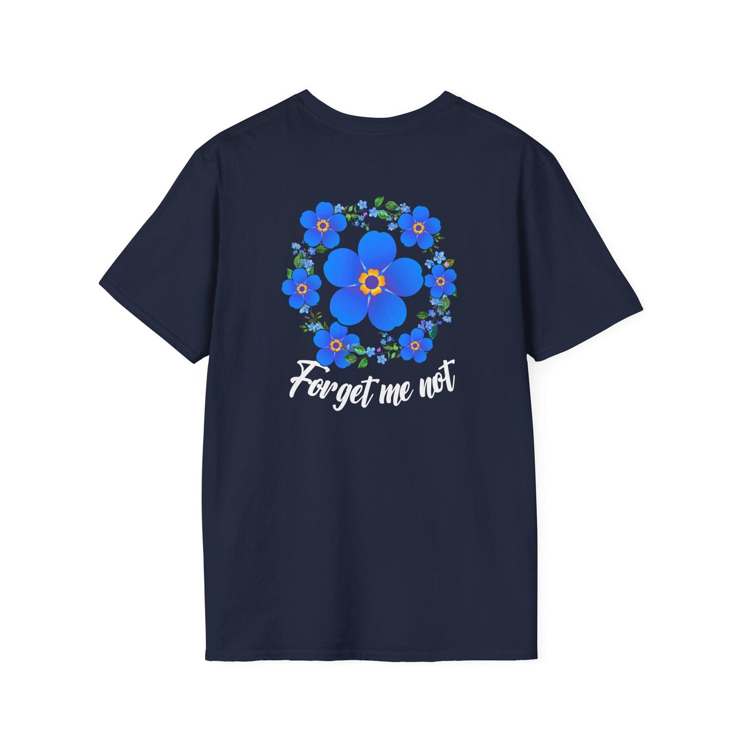 Printify T-Shirt Forget Me Not Floral Softstyle T-Shirt