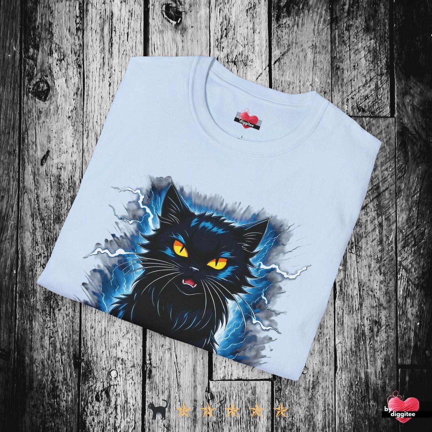 Printify T-Shirt Funny CATS ๐โโฌ HISSY CAT