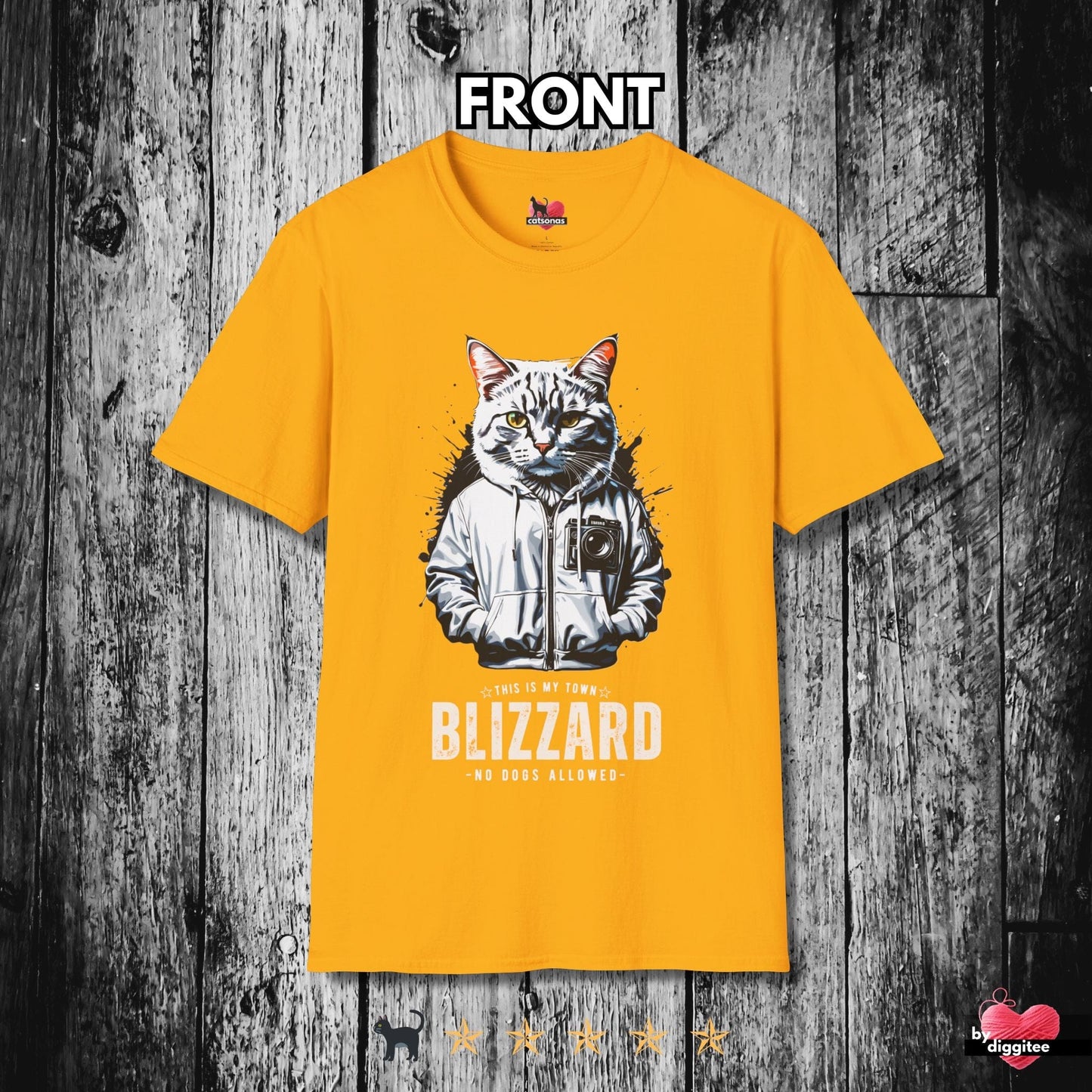Printify T-Shirt Gold / S BAD CATS 🐈 BLIZZARD