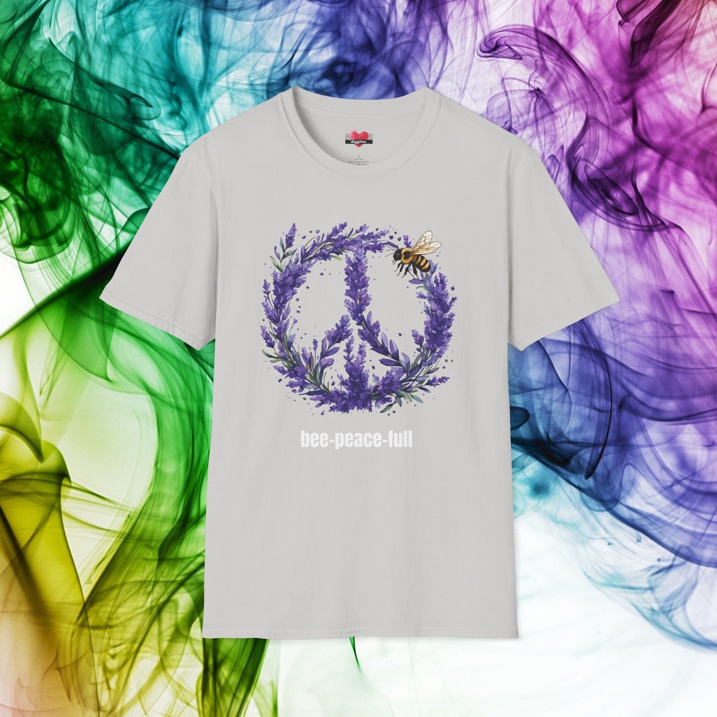 Printify T-Shirt Ice Grey / S Back-Alley FINDS 🐝 Peace Bee