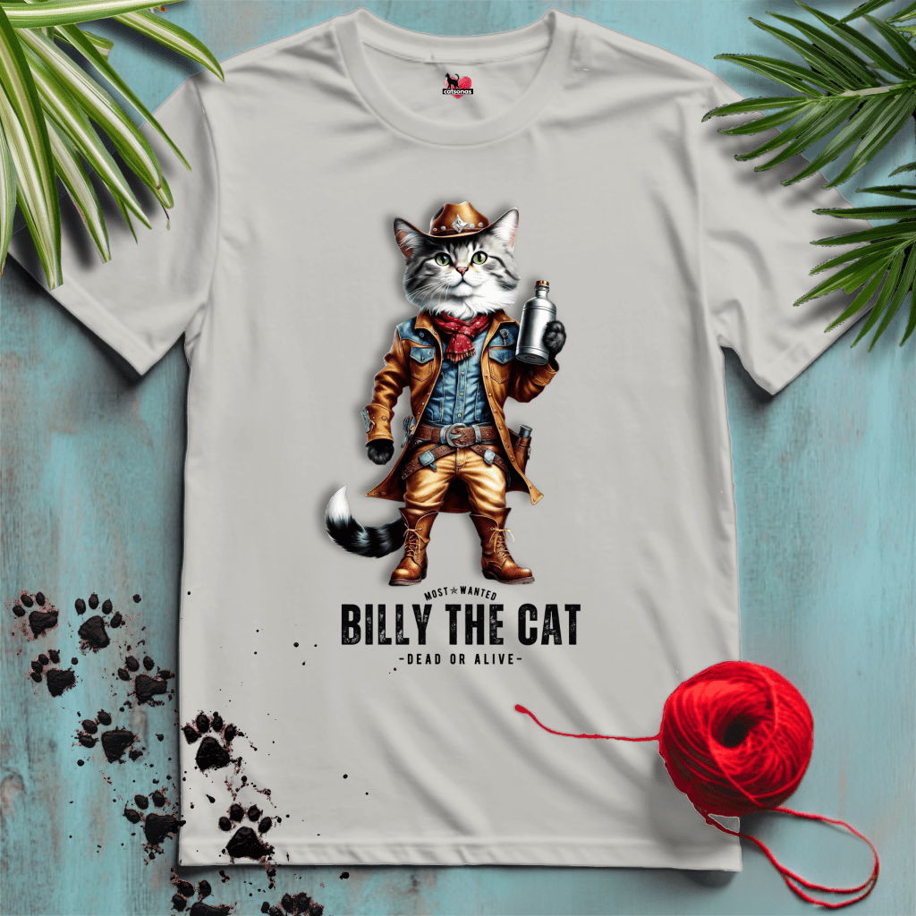 Printify T-Shirt Ice Grey / S BILLY-THE-CAT 🤠 WILD-WEST | Legends Collection
