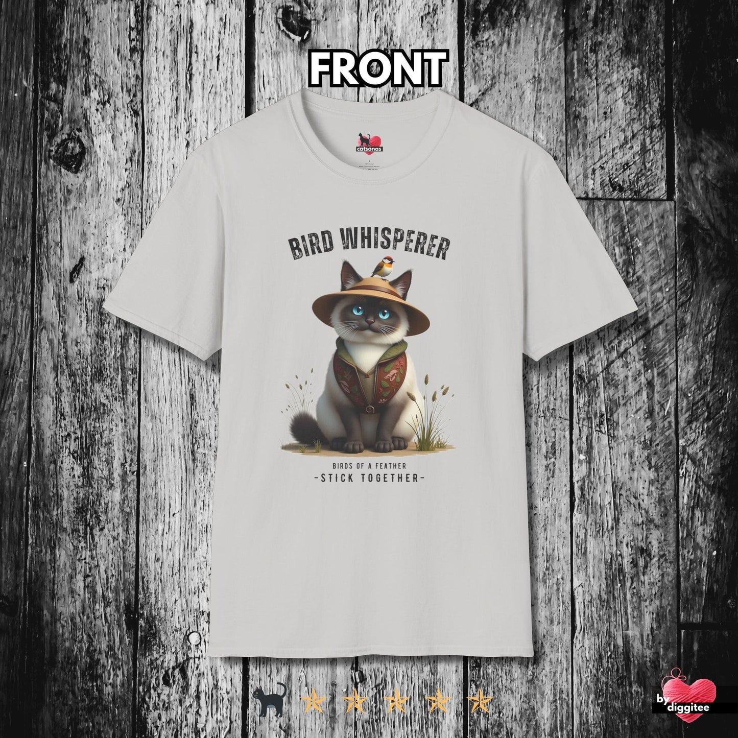 Printify T-Shirt Ice Grey / S Bird Whisperer II 🐦⬛ T-Shirt