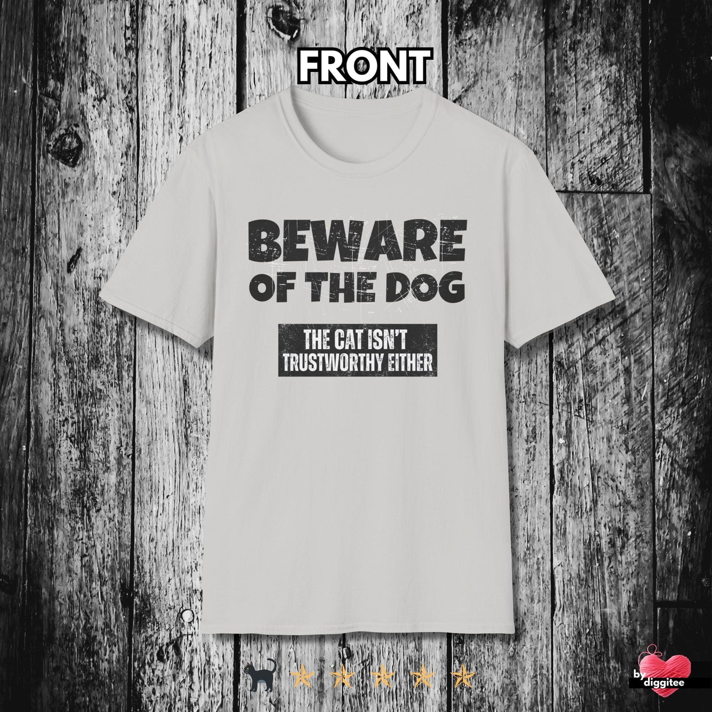 Printify T-Shirt Ice Grey / S Funny Pet Lovers T-Shirt