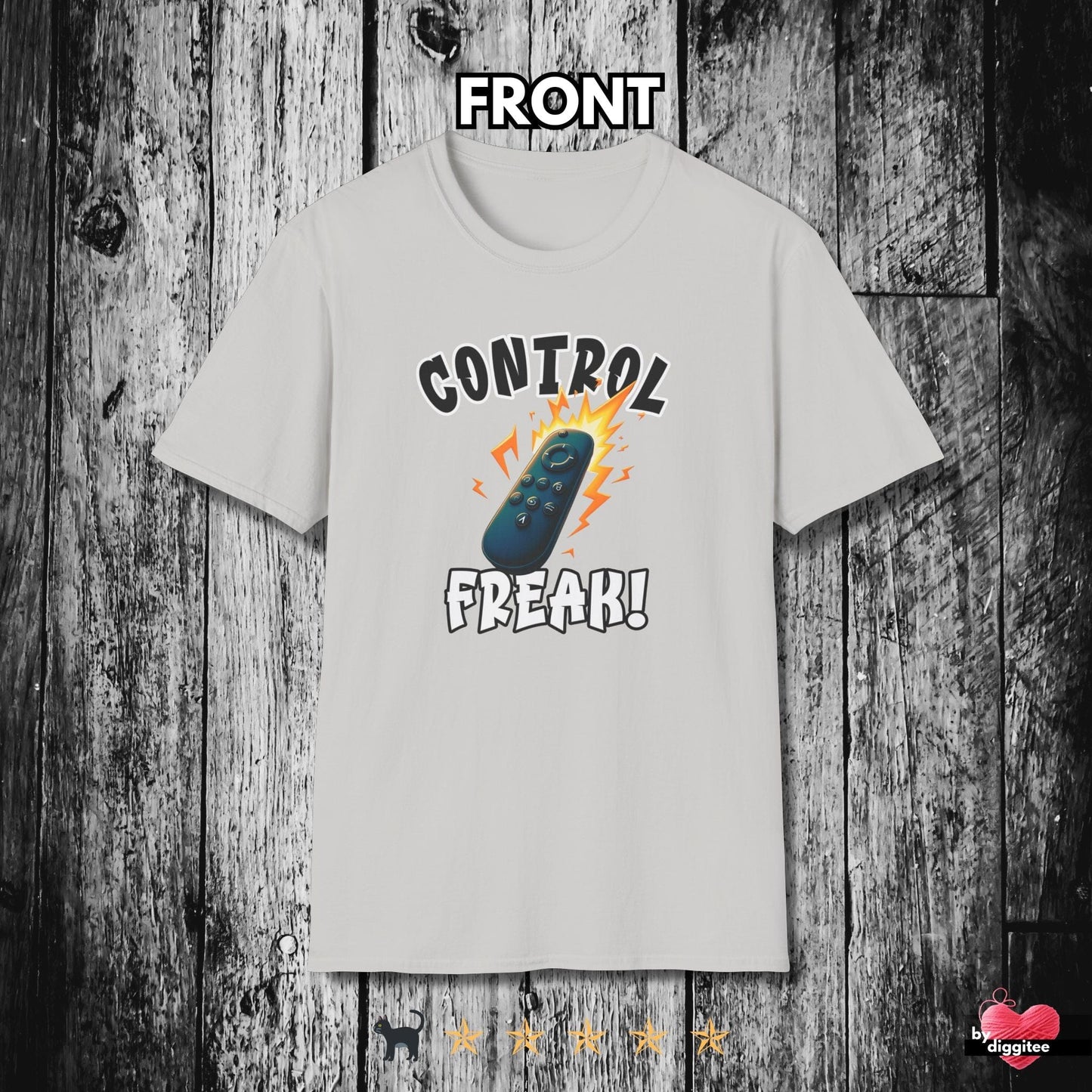 Printify T-Shirt Ice Grey / S (REMOTE) CONTROL ๐บ FREAK II Unisex T-shirt