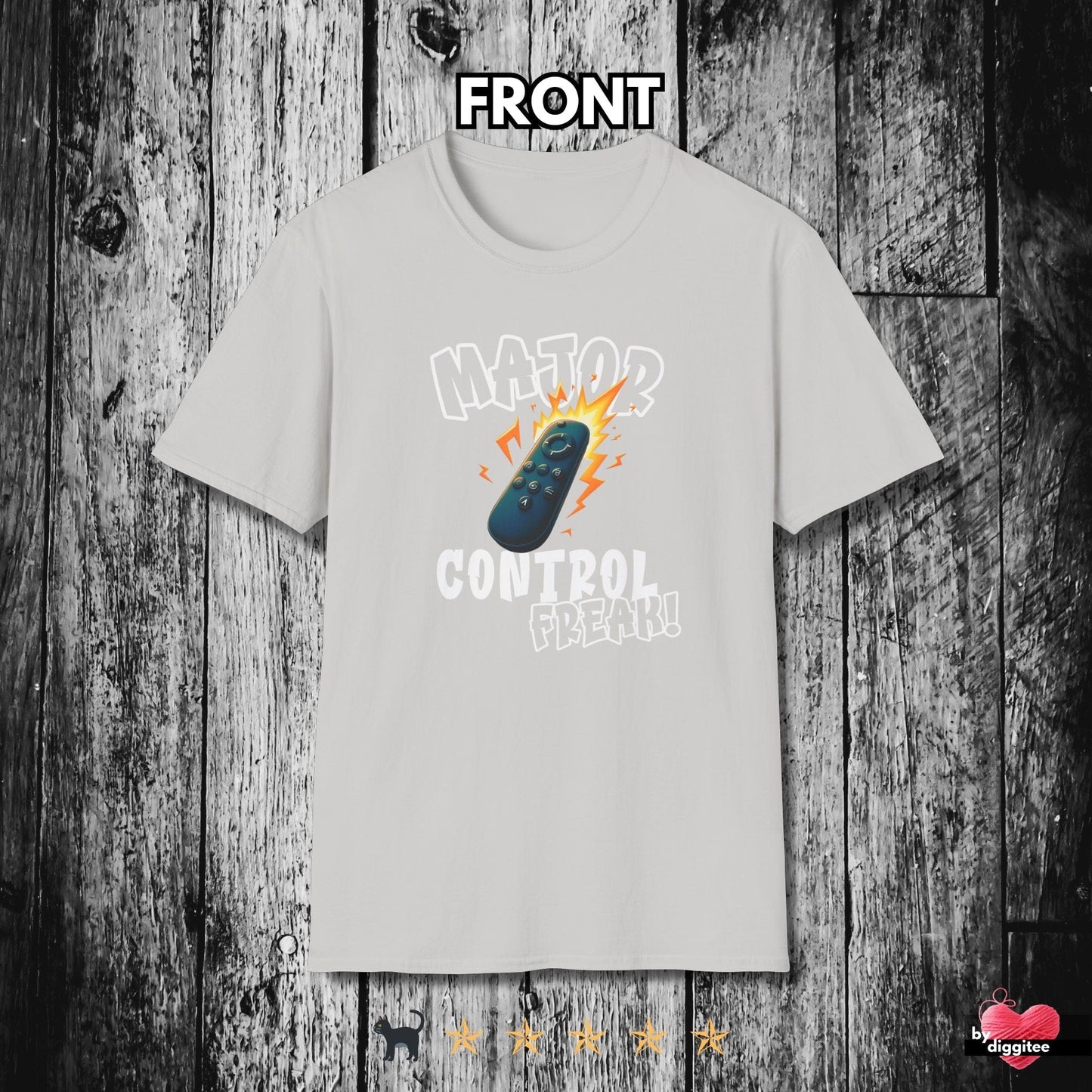 Printify T-Shirt Ice Grey / S (REMOTE) CONTROL ๐บ FREAK Unisex T-shirt