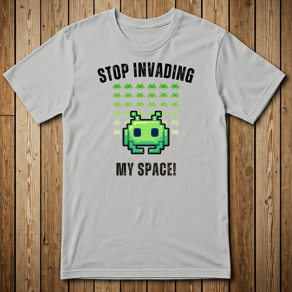 Printify T-Shirt Ice Grey / S SPACE INVADER Test