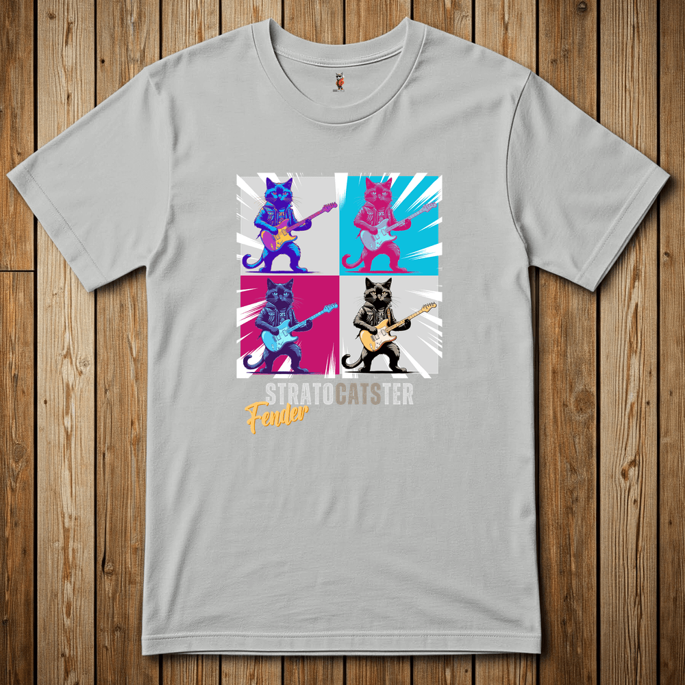 Printify T-Shirt Ice Grey / S Strat Cats Felix The Cat