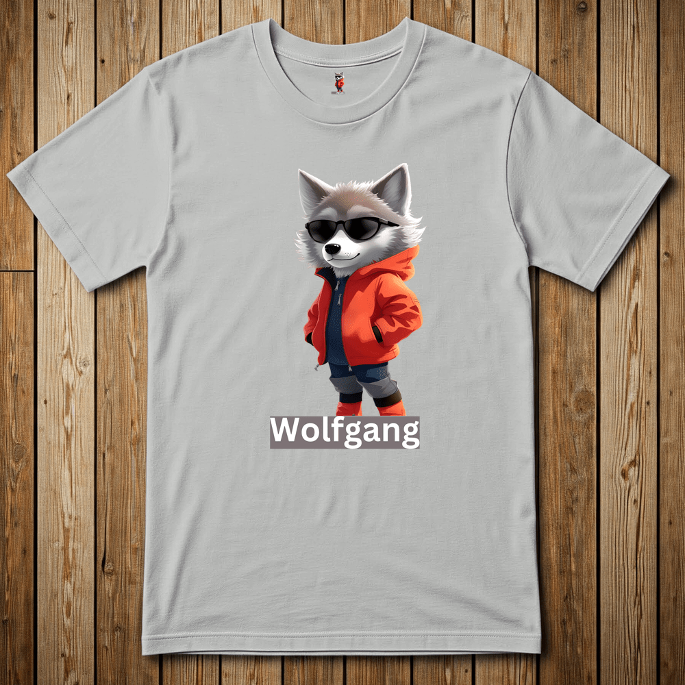 Printify T-Shirt Ice Grey / S Wolfgang The Cat