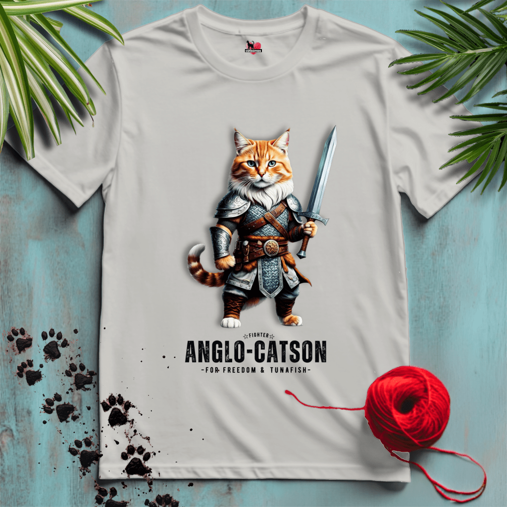 Printify T-Shirt Ice Grey / XL ANGLO-CATSON 💪 WARRIOR-CAT | Legends Collection