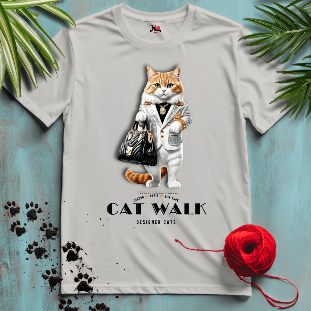 Printify T-Shirt Ice Grey / XL CATWALK 🐈⬛ FASHION-BRAND | Lifestyle Cats Collection