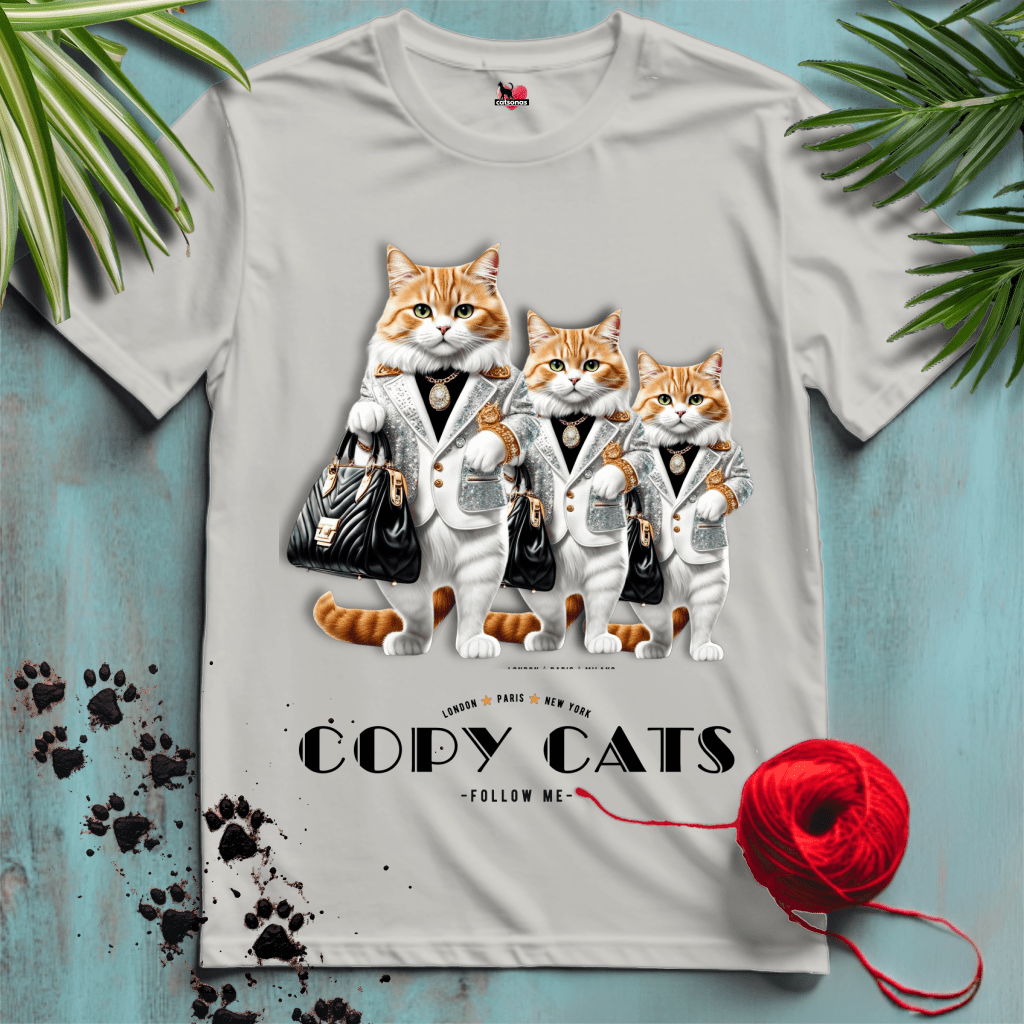 Printify T-Shirt Ice Grey / XL COPY-CATS.💎 FASHION-LUXURY | Lifestyle Cats Collection