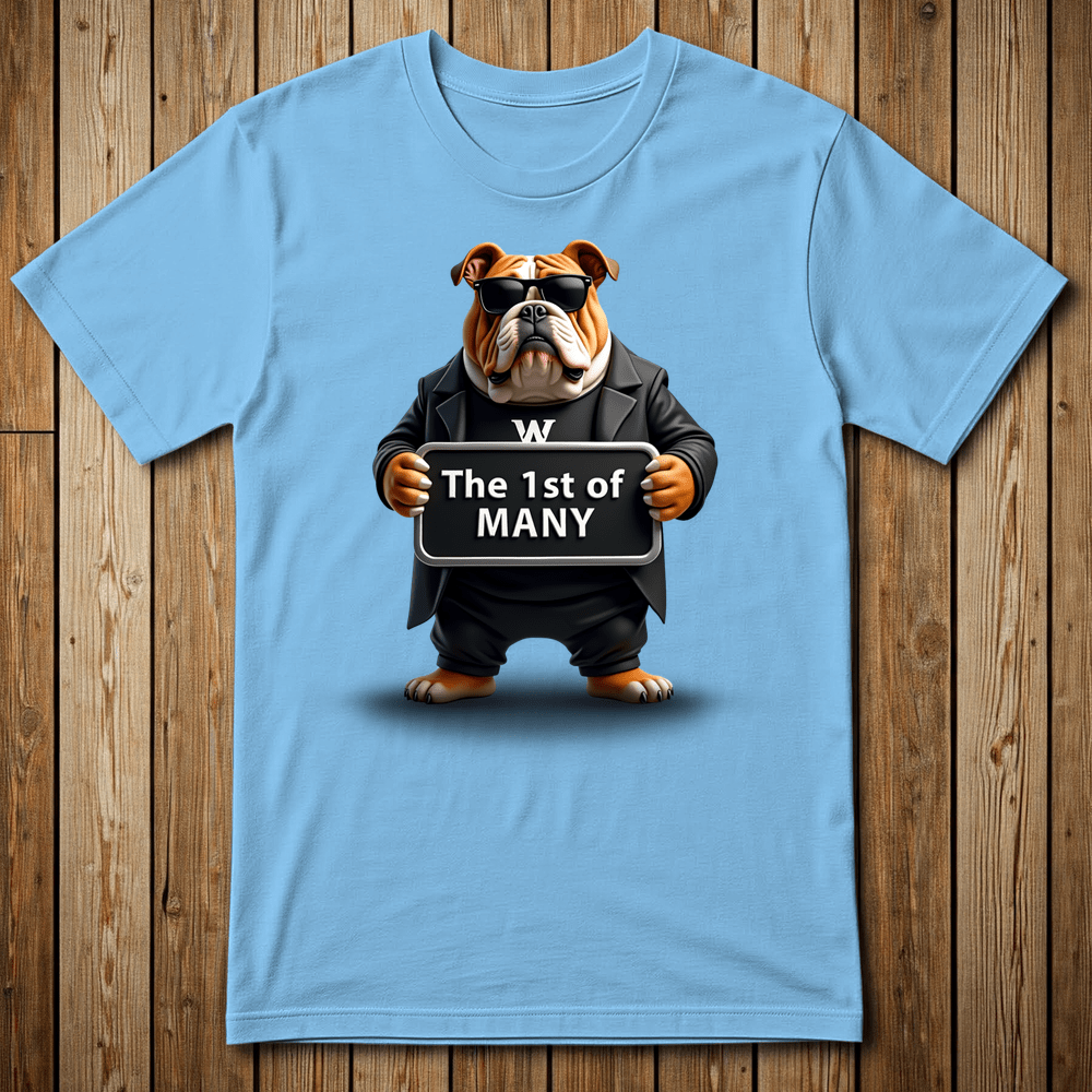 Printify T-Shirt Light Blue / M WeSCALE ⭐️ Bulldog 🦴