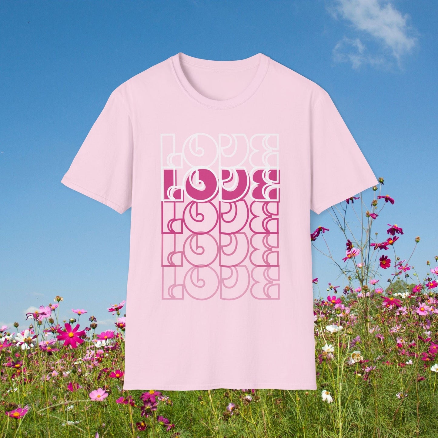 Printify T-Shirt Light Pink / S Back-Alley FINDS 😻 Just LOVE