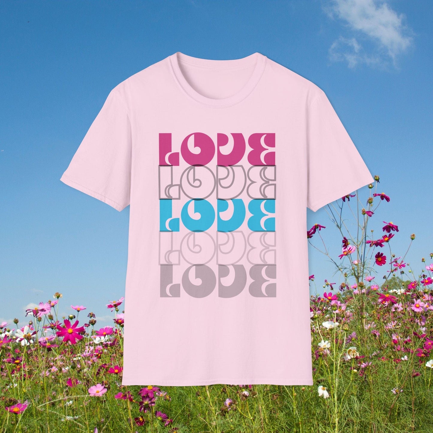 Printify T-Shirt Light Pink / S Back-Alley FINDS 😻 Just LOVE II