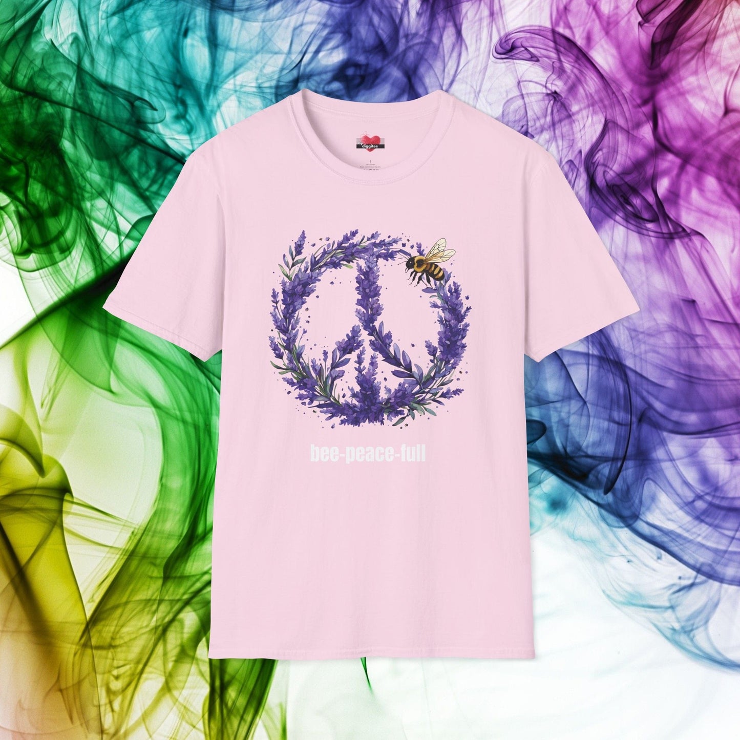 Printify T-Shirt Light Pink / S Back-Alley FINDS 🐝 Peace Bee