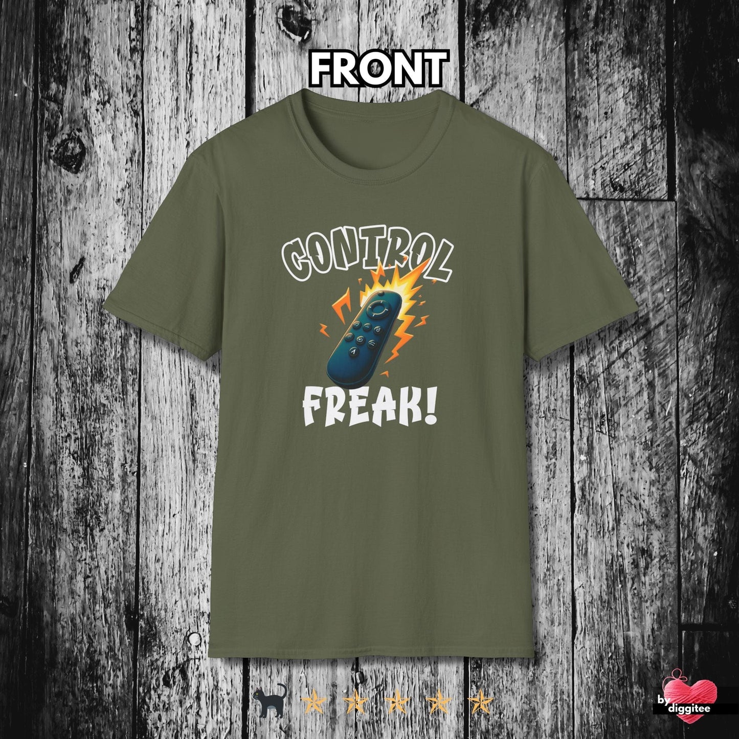 Printify T-Shirt Military Green / S (REMOTE) CONTROL ๐บ FREAK II Unisex T-shirt