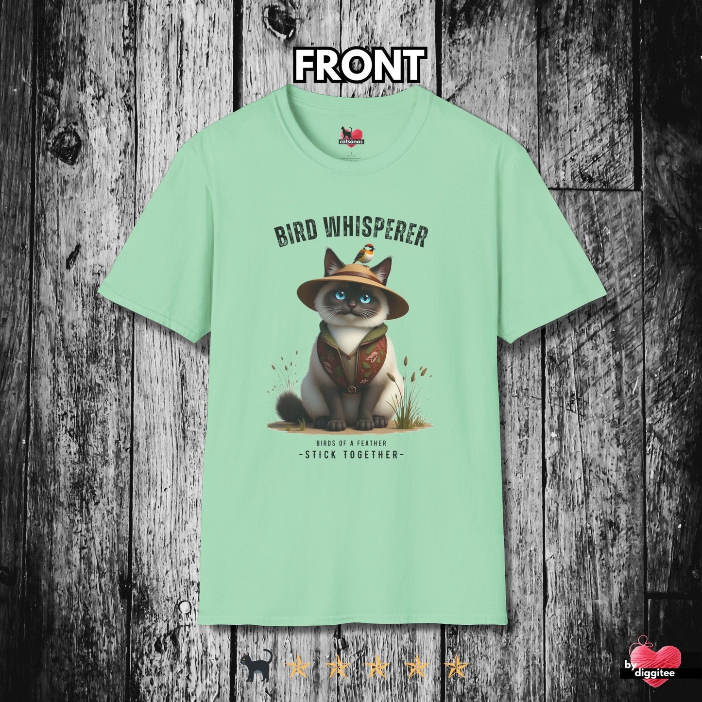 Printify T-Shirt Mint Green / S Bird Whisperer II 🐦⬛ T-Shirt