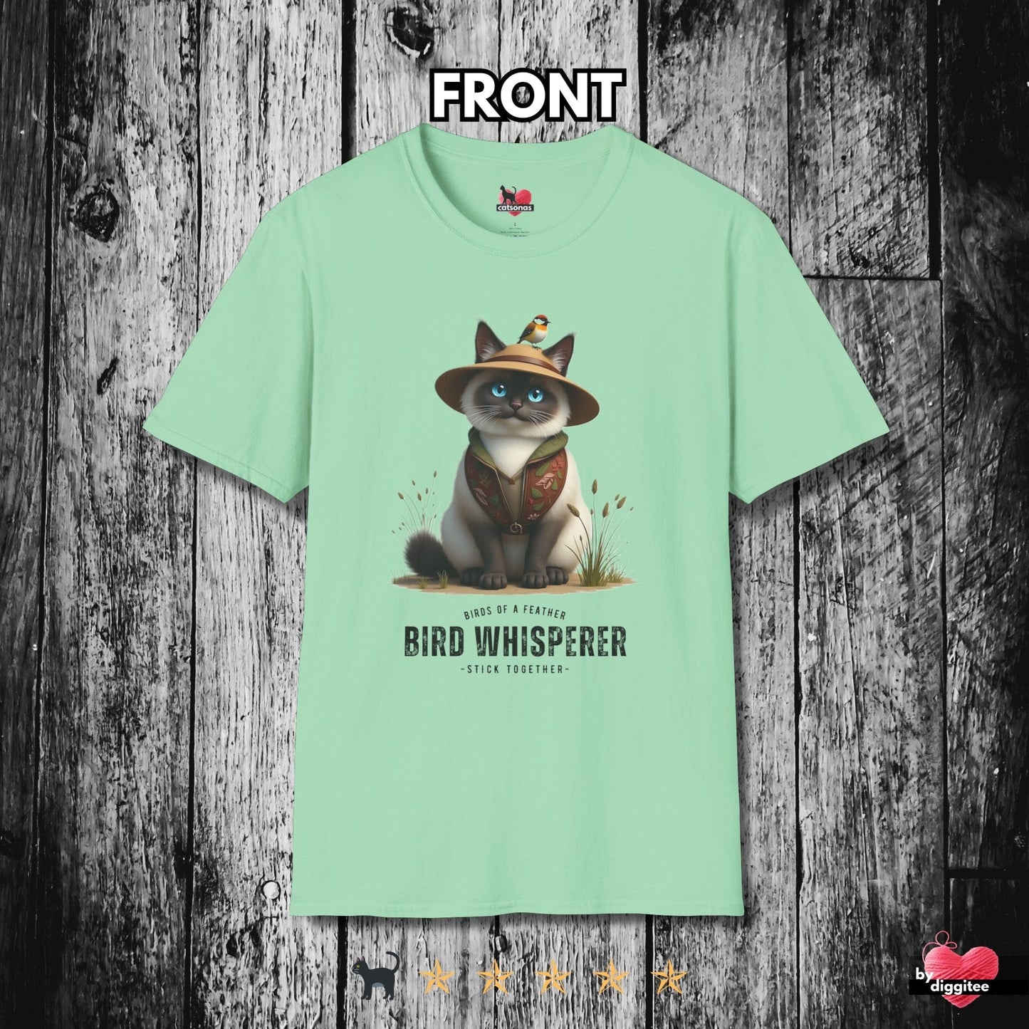 Printify T-Shirt Mint Green / S Bird Whisperer 🐦⬛ T-Shirt