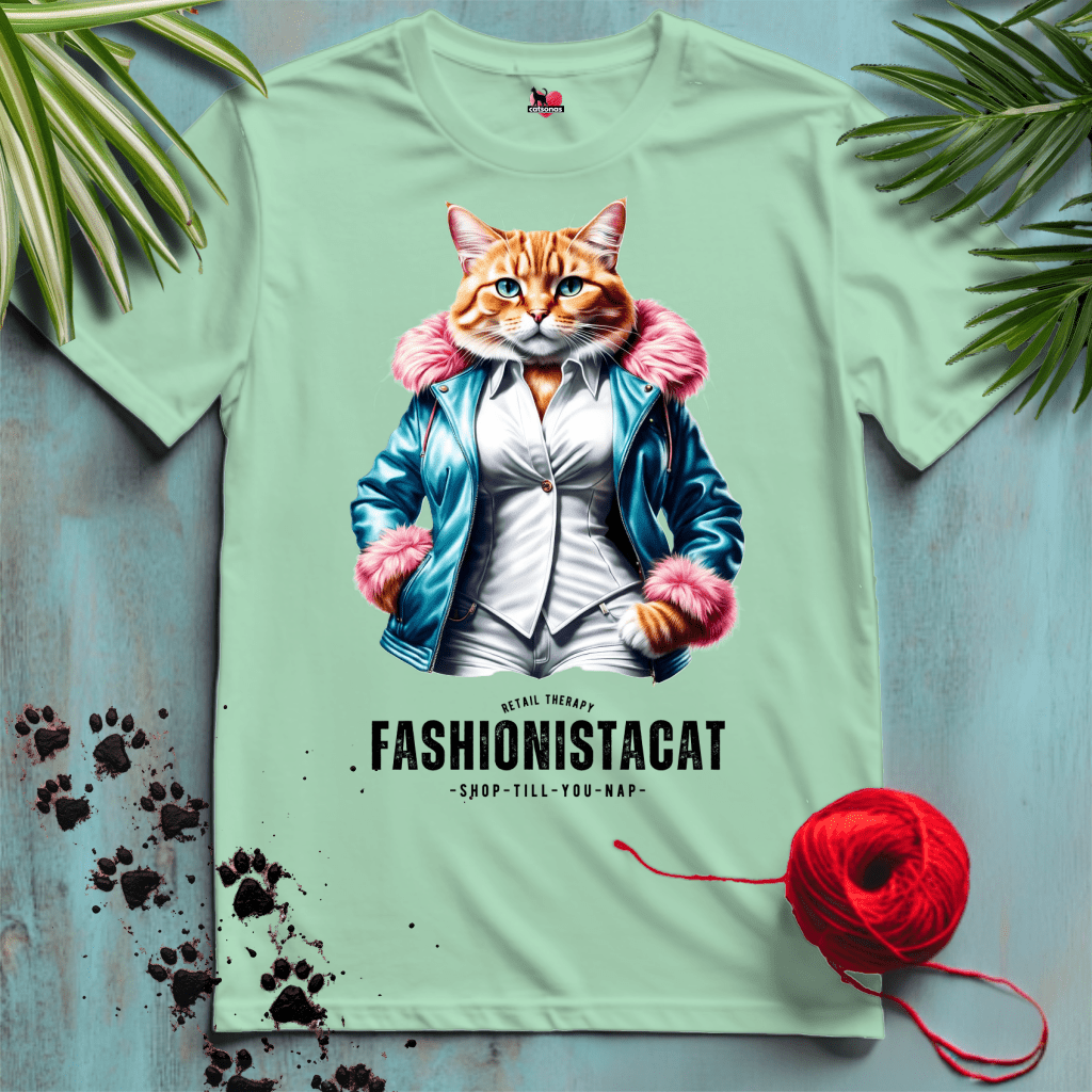 Printify T-Shirt Mint Green / S FASHIONISTA 🛍️ CAT