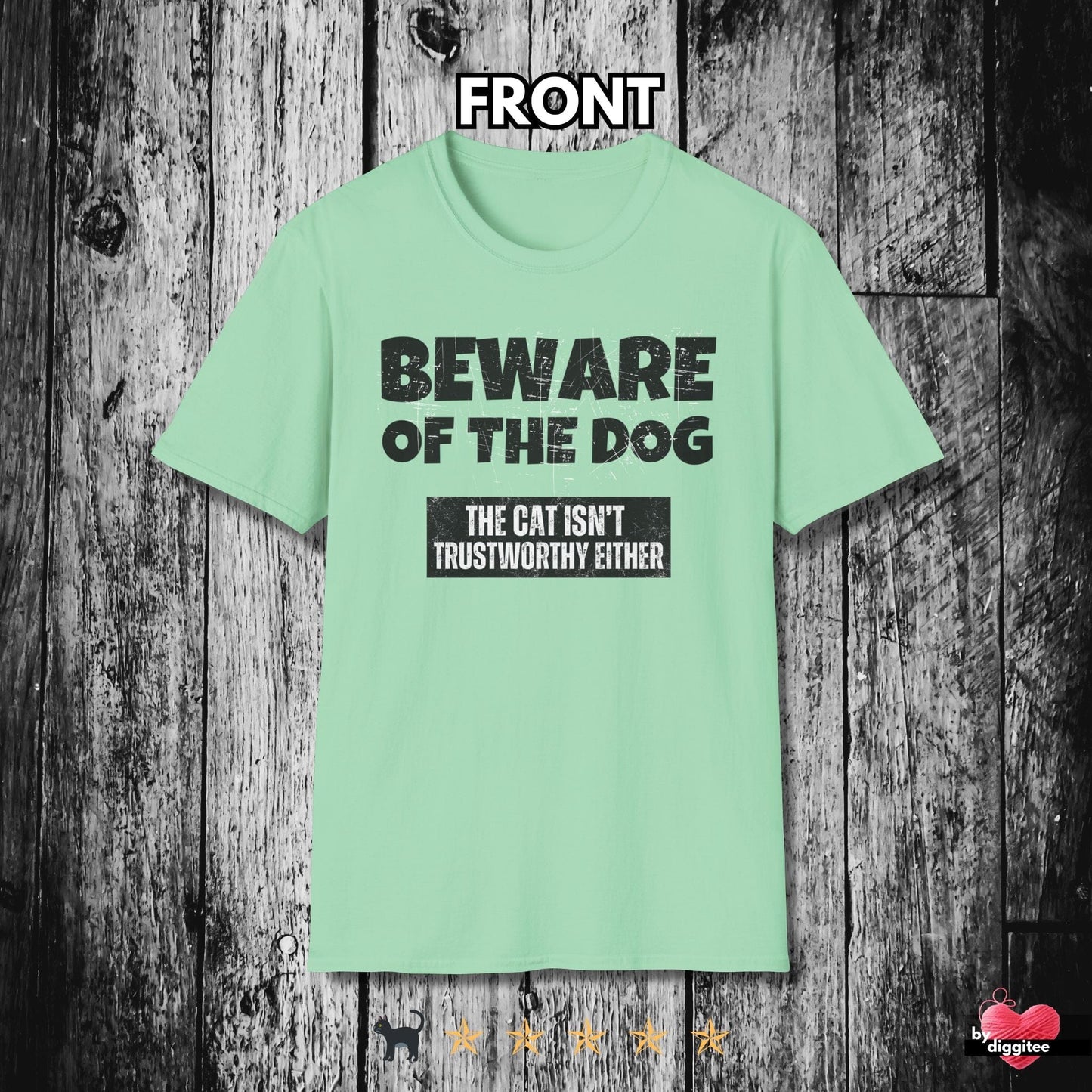 Printify T-Shirt Mint Green / S Funny Pet Lovers T-Shirt