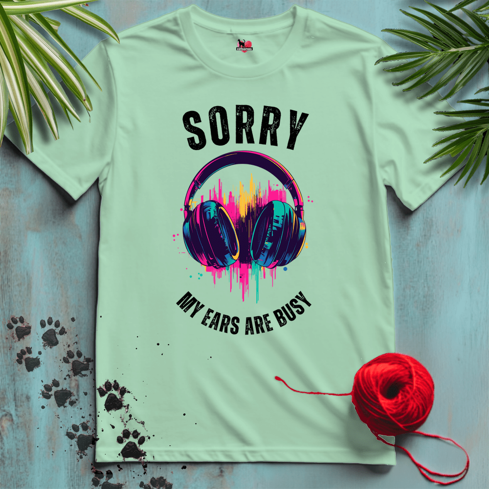 Printify T-Shirt Mint Green / S HEADPHONES II