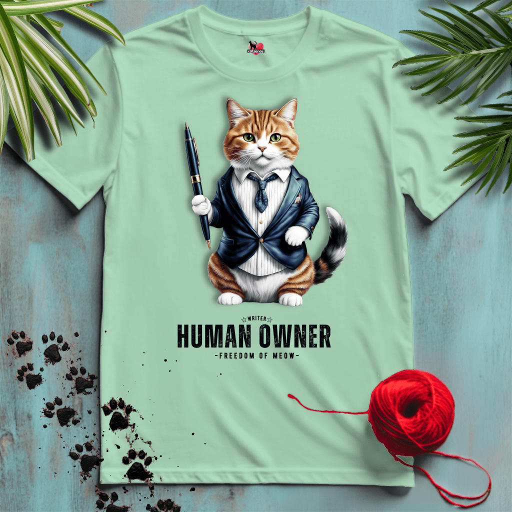 Printify T-Shirt Mint Green / XL EXE-CAT-IVE ✍️ CEO-CAT | Boss Cats Collection