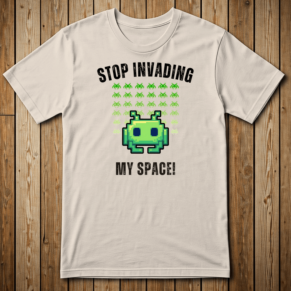 Printify T-Shirt Natural / S SPACE INVADER Test