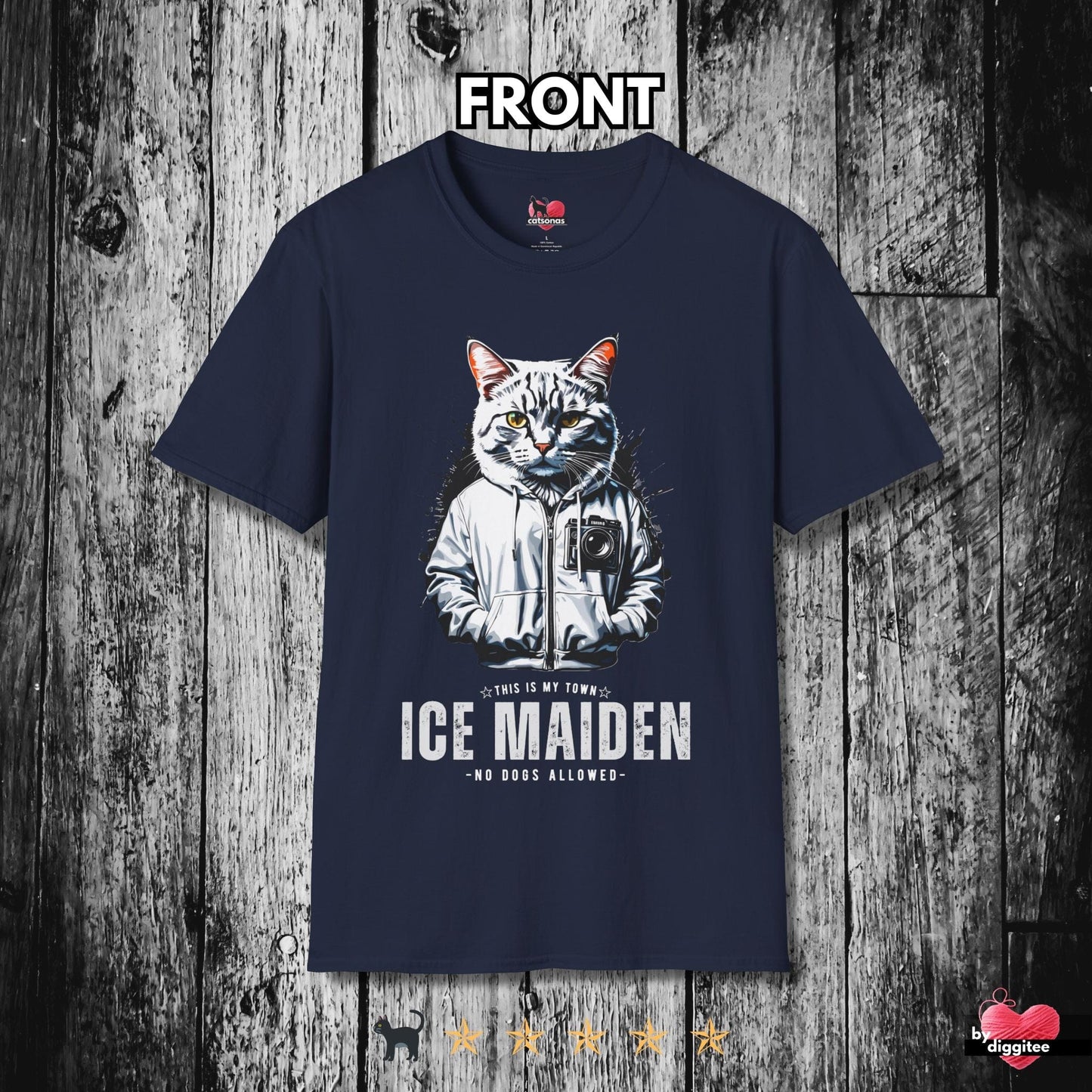 Printify T-Shirt Navy / S BAD CATS 🐈 BLIZZARD