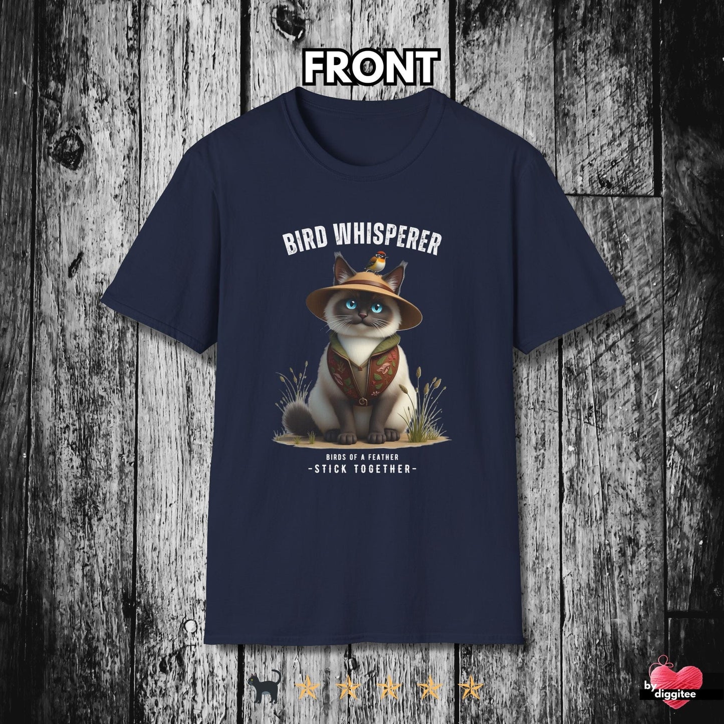 Printify T-Shirt Navy / S Bird Whisperer II 🐦⬛ T-Shirt