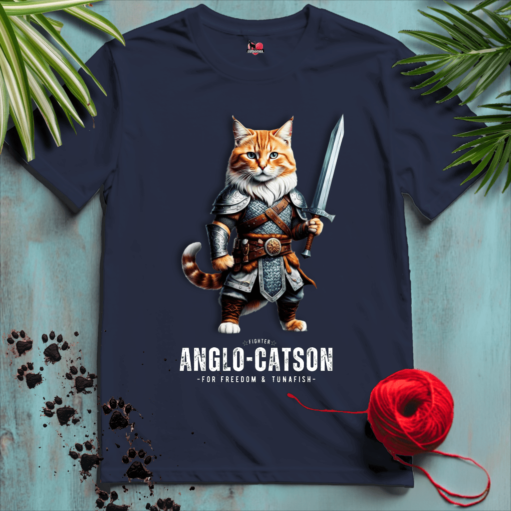 Printify T-Shirt Navy / XS ANGLO-CATSON 💪 WARRIOR-CAT | Legends Collection