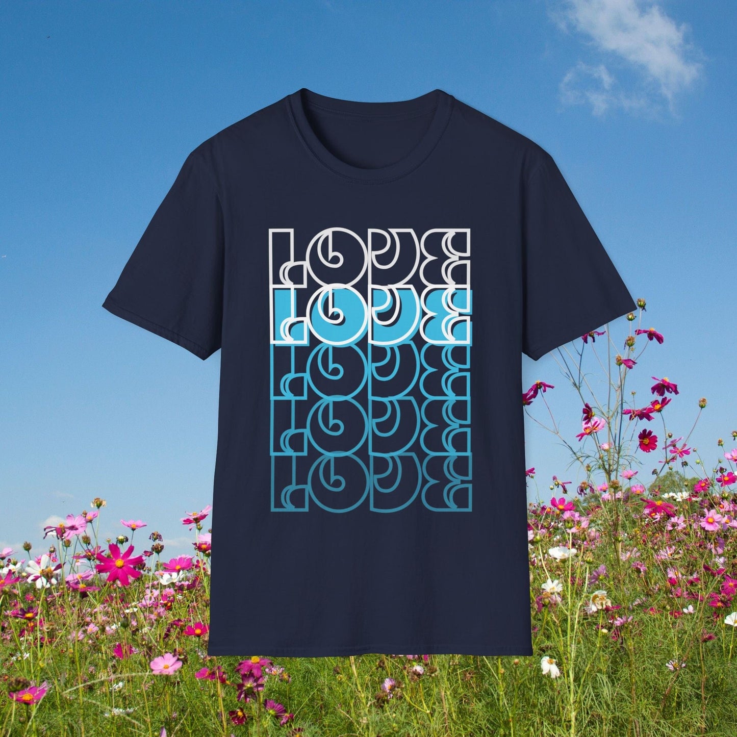 Printify T-Shirt Navy / XS Back-Alley FINDS 😻 Just LOVE II