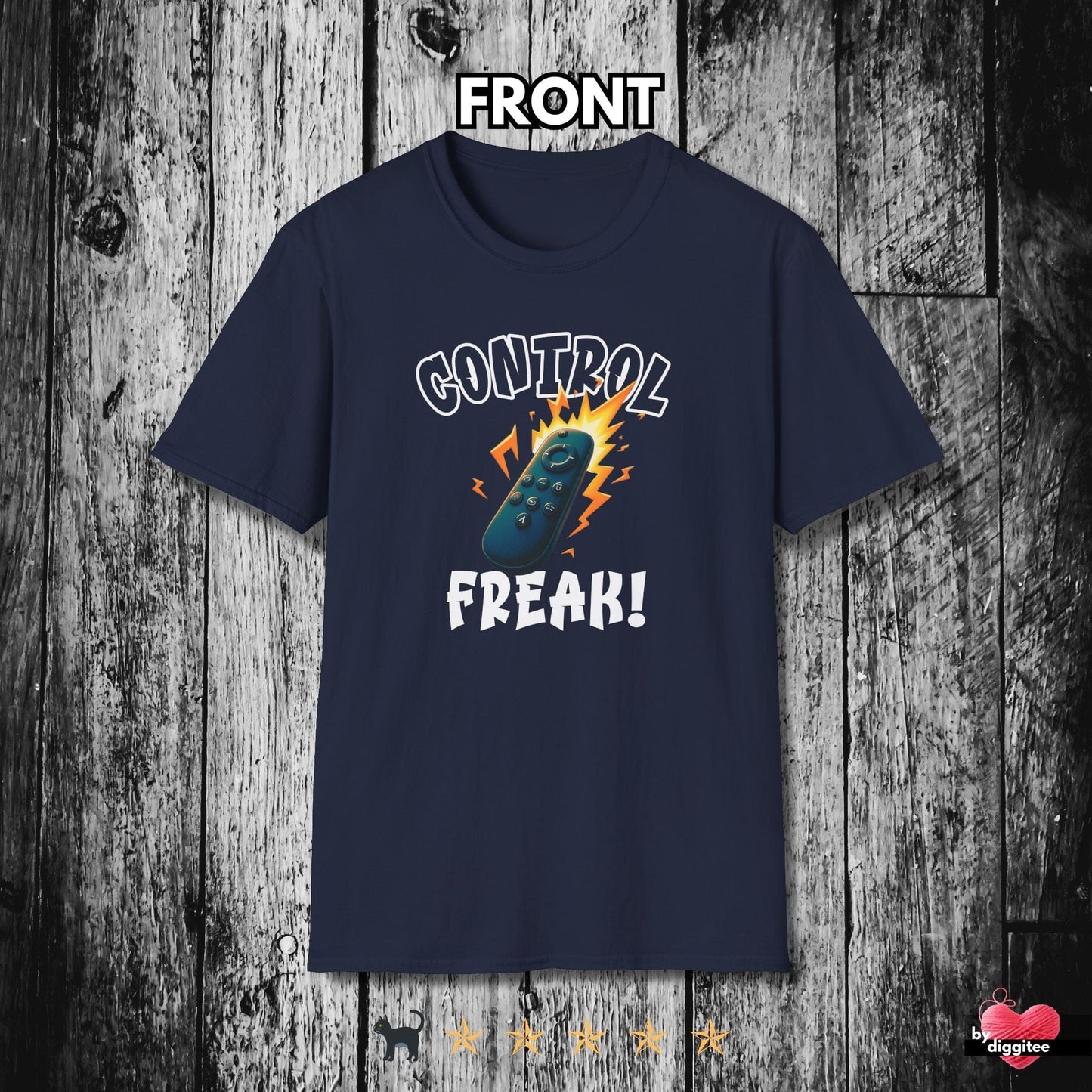 Printify T-Shirt Navy / XS (REMOTE) CONTROL ๐บ FREAK II Unisex T-shirt