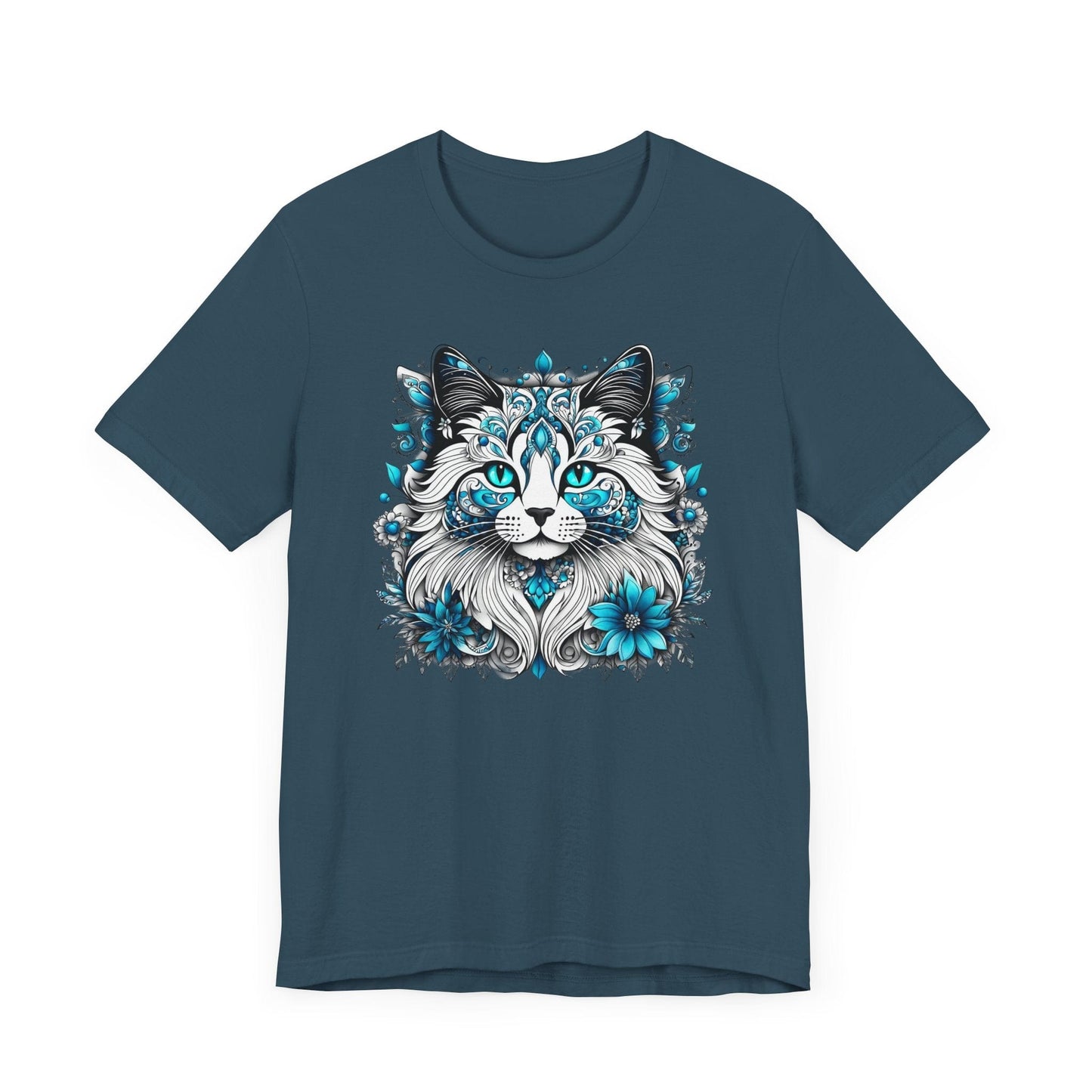 Printify T-Shirt Our Lynn's Blue Eye Cat Art Shirt